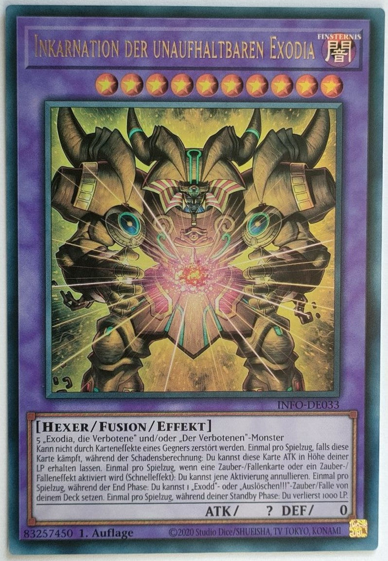 Inkarnation der unaufhaltbaren Exodia - Ultra Rare