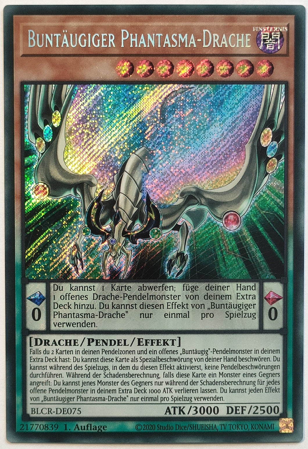 Buntäugiger Phantasma-Drache - Secret Rare